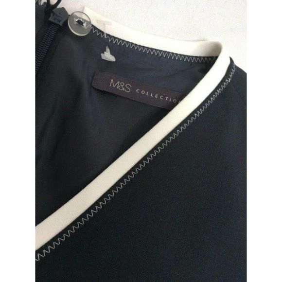 M&S British NWOT Navy Pencil Dress US8 - Picture 8 of 11